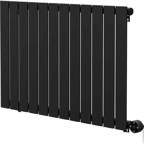 Hudson Colore Matt Black 600mm x 908mm Horizontal Digital Thermostatic Electric Single Panel Radiator (1/5)