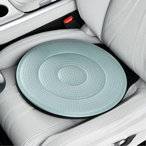 Coussin pivotant pour voiture - Coussin de siège auto rotatif à 360° - Aide à l'entrée et à la sortie de voiture - Base antidérapante - Vert
