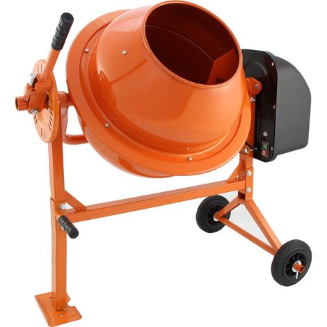 T-Mech Elektrischer Betonmischer Mörtelmischer Betonmischmaschine Mischmaschine 250W Motor - 70 Liter (1/5)