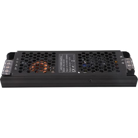 Driver LED 400W tension constante 24V – Adaptateur AC170-260V – Pour ruban LED longue distance – Idéal pour éclairage commercial