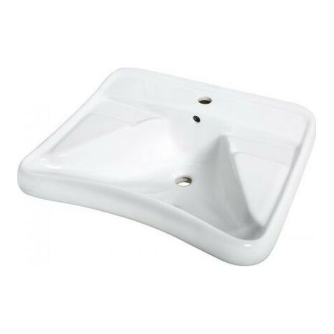 Série EASY lavabo ergonomique en céramique Idral 10191  Blanc - Céramique (1/2)