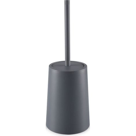 Gris Brosse WC avec Support Design Gris Brosse de Toilettes WC Balayette Plastique Brosse WC et Support pour Salle de Bain
37x18x13cm (1/5)