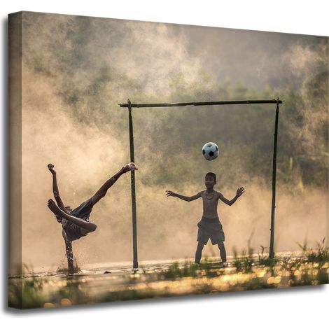 Leinwanddruck Jugendfußball 50x40 cm