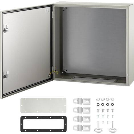 Boîte de Distribution Électrique 60x60x20 cm Armoire Électrique IP66 Armoire de Distribution en Acier au Carbone Cache Compteur Électrique Coffret Électrique Étanche Extérieur pour Montage Mural (1/5)