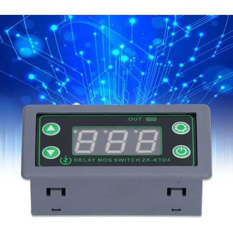 Module de temporisation cyclique à déclenchement par interrupteur MOS pour électrovanne 5 V, 12 V et 24 V avec boîtier d'instrumentation (1/5)