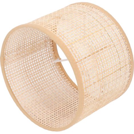 Lampenschirm aus Rattan, Ersatz-Weidenkorb, Kronleuchter, Vintage, Hängelampe, Stehlampe, E27 E14 (1/5)