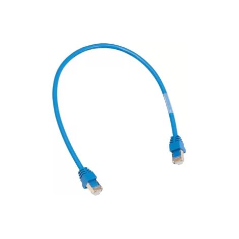 Hager Patch-Leitung 2xRJ45 Steck.bl 0,4m ZZ45WAN040 (1/2)