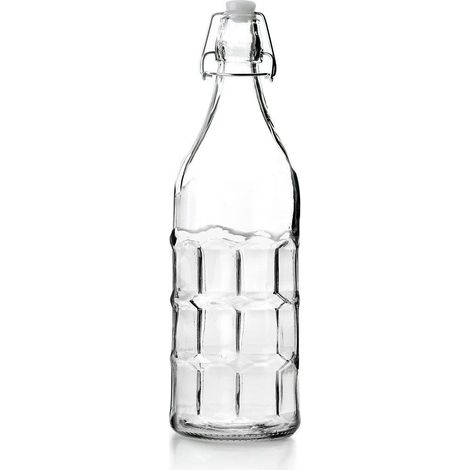 Botella de vidrio ibili assorted glass bottle 1L reutilizable
