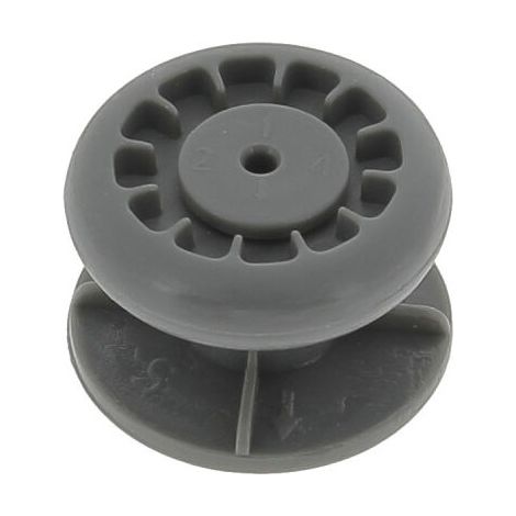 ROULETTE (x1) GUIDE RAIL INFERIEUR (PANIER SUPERIEUR) FM121760010412 pour Lave vaisselle AYA, COBAL, FAR, QILIVE, SABA, SIGNATURE, VALBERG