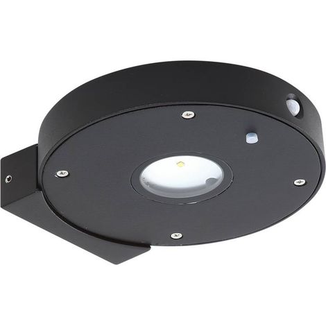 Lucande Lámpara solar exterior 'Tavon' en Negro de Aluminio