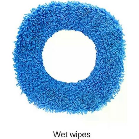 HONORNIC - Chiffon de nettoyage de sol bleu, décontamination en profondeur, balai à franges en fibre, chiffon de nettoyage humide, accessoires pour machine à laver les sols (1/4)