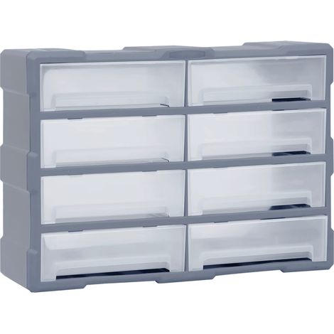 Multi-drawer Organiser with 8 Big Drawers 52x16x37 cm vidaXL