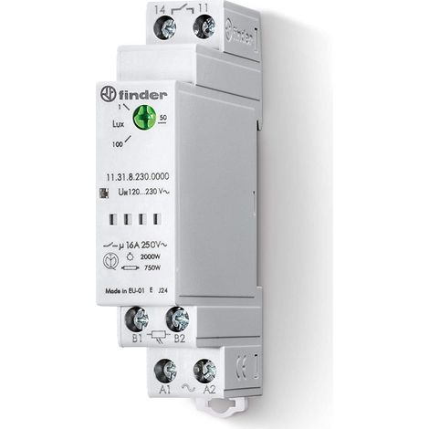 Finder Dämmerungsschalter 1 St. 11.31.8.230.0000 Betriebsspannung:230 V/AC Empfindlichkeit Licht: 1