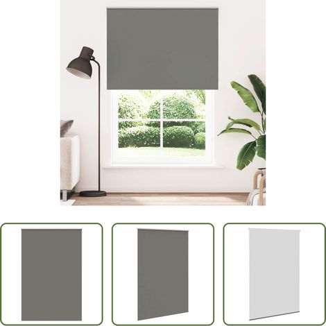 vidaXL Sichtschutz - Verdunkelungsrollo Grau 165x230cm Stoffbreite 161,6cm Polyester (1/5)