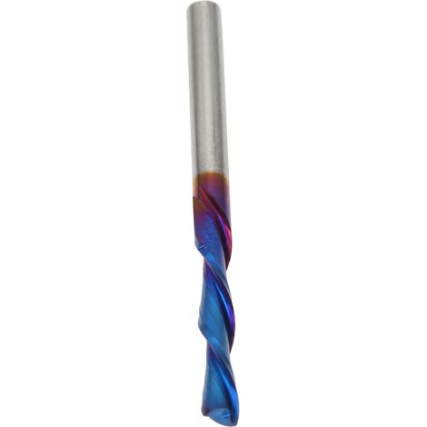 Fraise à 2 dents en acier au tungstène bleui, 3,175 x 3,175 x 17 x 45 (1/5)