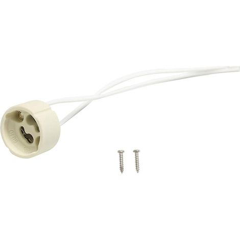 10pcs Douille GU10 pour Lampes LED et Halogène 220V, 10 pièces GU 10 Support de lampe à douille 0.75mm² Connecteur à ampoule de fil de silicium 15 cm Base de lampe (1/5)