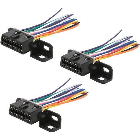 Stück 16-poliger OBD2-Kabelstecker J1962F (weiblich) – Diagnosekabeladapter für Kraftfahrzeuge
