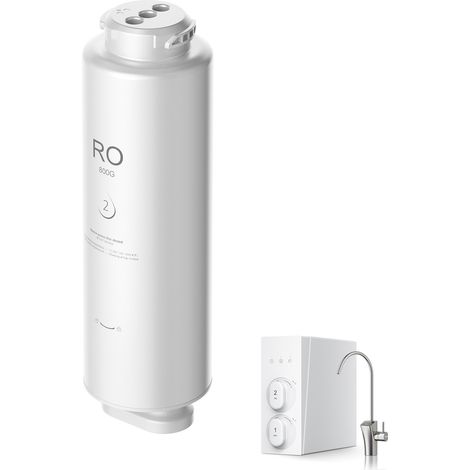Mophorn Sistema de ósmosis inversa, reemplazo de filtro de agua de 11 etapas de 800 GPD, cartucho de ósmosis inversa por 24 meses, reduce el plomo y el cloro (1/5)
