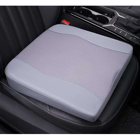 Cuscino ortopedico per sedile auto in memory foam, grigio