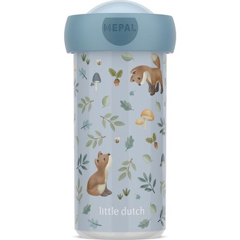 Mepal - Bicchiere per la Scuola Campus - Tazza per Bevande Little Dutch - Tazza per la Scuola Ermetica per Bambini - Senza BPA e Lavabile in Lavastoviglie - 300 ml - Forest Friends (1/5)