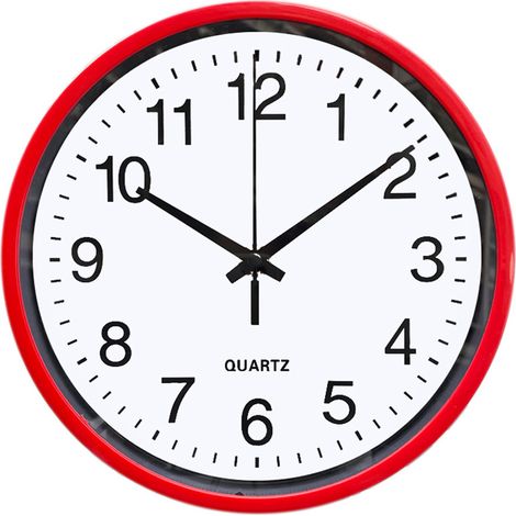 Horloge murale silencieuse à mouvement Komatsu, idéale pour le bureau, la cuisine et la chambre. (1/5)