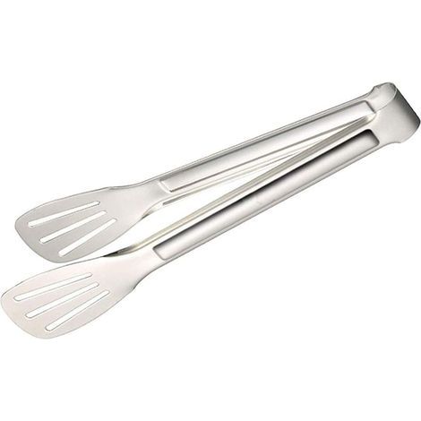 Küchenzange, Grillzange aus Edelstahl, Kochzange, Kochzange aus Edelstahl mit Kunststoffbeschichtung, Zangengriff (1/5)