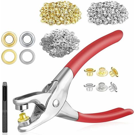 Pince à œillets 1/4" (6 mm) avec rondelles et œillets métalliques.-AquaForge
