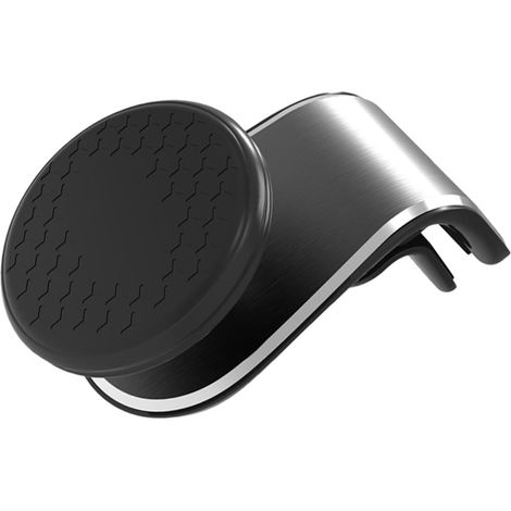 Support Magnétique pour Téléphone de Voiture, Matériaux Métalliques Aimant Silicone, Fixation sur Grille d'Aération, Taille Moyenne, pour Hommes et Femmes, Texture Mate, Couleur (1/5)