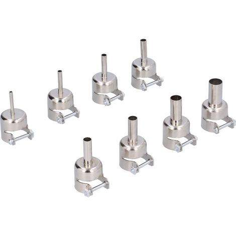 Kit de 8 buses pour pistolet à air chaud 850 pour station de soudage/dessoudage (3 mm/4 mm/5 mm/6 mm/7 mm/8 mm/10 mm/12 mm). (1/5)