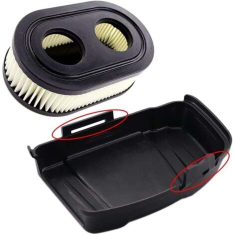 Air filter cover with air filter for Briggs & Stratton 650EXI 675EXI 675IS lawnmowers. Replaces 594575, 798452