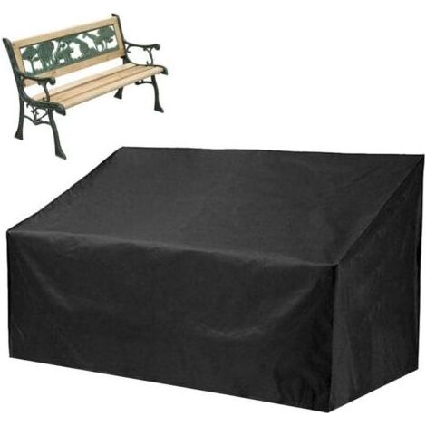 Schutzhülle für Gartenbänke, Sofas und andere Gartenmöbel aus Oxford-Gewebe, wasserdicht und reißfest, 134 x 66 x 89 cm (1/4)