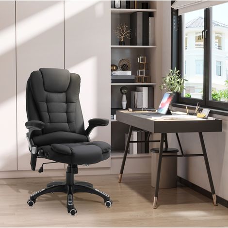 Gaming-Bürostuhl mit Massage und Heizung, höhenverstellbar, schwarz, 68 x 72 x 110-120 cm (1/5)