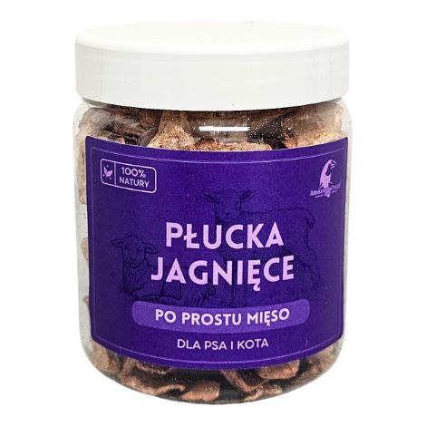 Gefriergetrocknete Lammlunge 50g für Hunde und Katzen empfindlicher Verdauungstrakt Allergien GESUNDES LECKEREI (1/2)