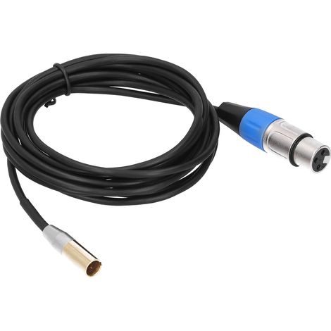 Câble Audio Mini Jack 3.5mm Mâle vers XLR Femelle Blindé 3 Mètres Alliage Zinc (1/5)