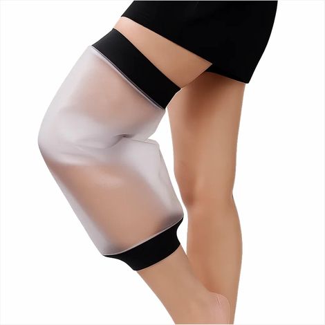 Housse de protection pour genoux - Imperméable - En TPU - Pour adulte - Protection contre les blessures du genou - réutilisable - Noir (1/5)