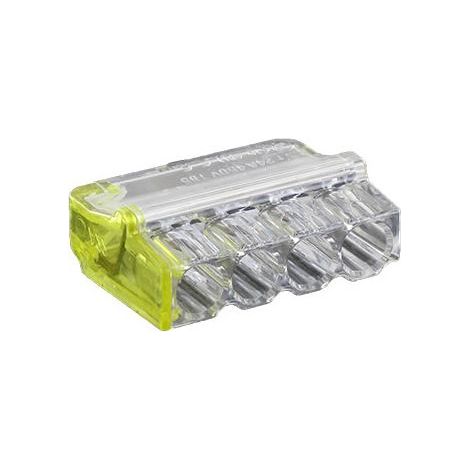 500 Connecteurs Mini Connex 4 entrées jaune vrac BLM 460040 (1/3)