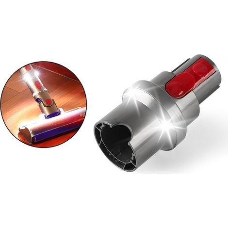 Adaptador de cabezal de aspiradora con luz LED para Dyson V7 a V15 (1/4)