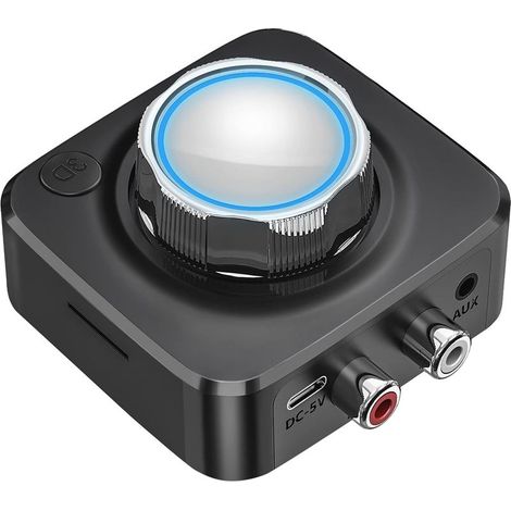 EASYCOMFORT Adaptateur Audio Bluetooth RCA Aux 3.5mm pour Streaming Musique, Récepteur Sans Fil pour Smartphone PC Voiture Enceintes avec Carte TF (1/5)