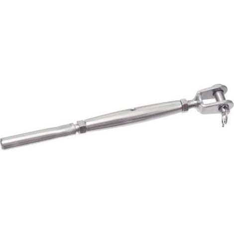 5 Ridoirs à Chapes Fixes Soudées + Embout à Sertir Petit Modèle 3 mm - Inox A4 - D-Work (1/5)
