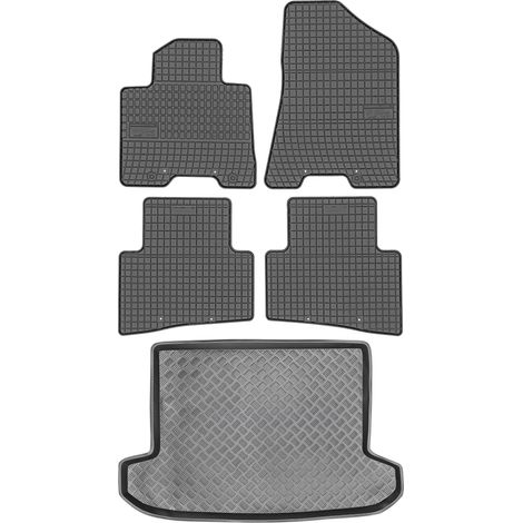 Hyundai Tucson II SUV (2015–2020) – SET: Gummifußmatten + Kofferraummatte