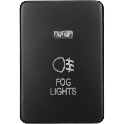 Interrupteur à double bouton-poussoir automobile compatible 12 V pour feux antibrouillard (1/5)