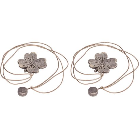 Lot de 2 embrasses de rideaux en résine sculptée, accessoires pour cordon et boucle de fixation