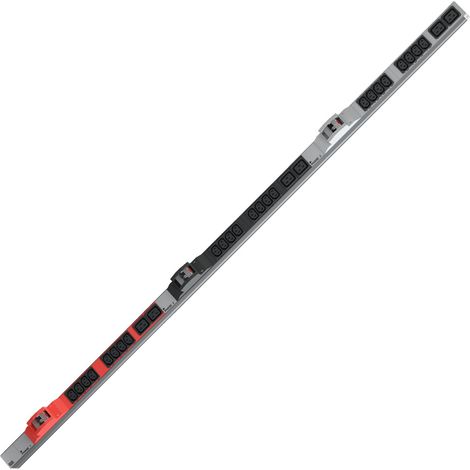 BACHMANN 800.2338 IT PDU 1HE 24X C13 6X C19 2LS CEE 3X32A ROUGE/ALUMINIUM
