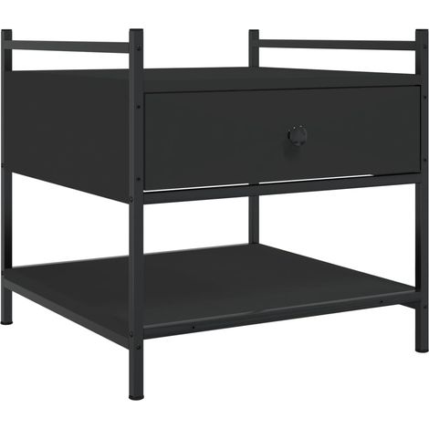 Maison Exclusive - Couchtisch Schwarz 50x50x50 cm Holzwerkstoff