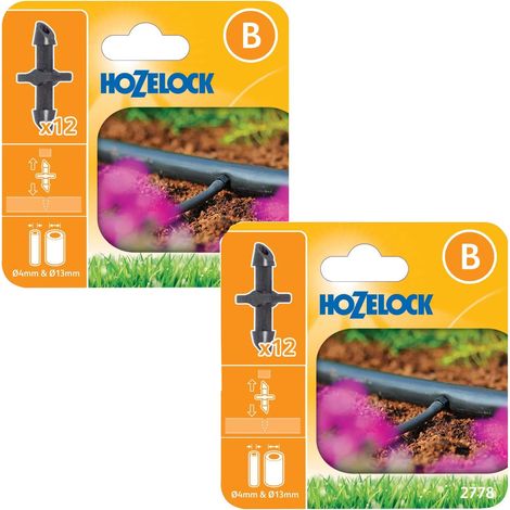 24 x Hozelock 2778 Straight Connector 4mm Micro Irrigation Automatic Watering