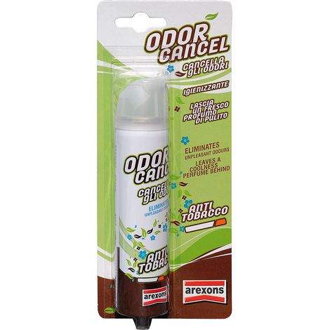 IGIENIZZANTE SPRAY PER AUTO 'ODOR CANCEL' fragranza Antitobacco - AREXONS