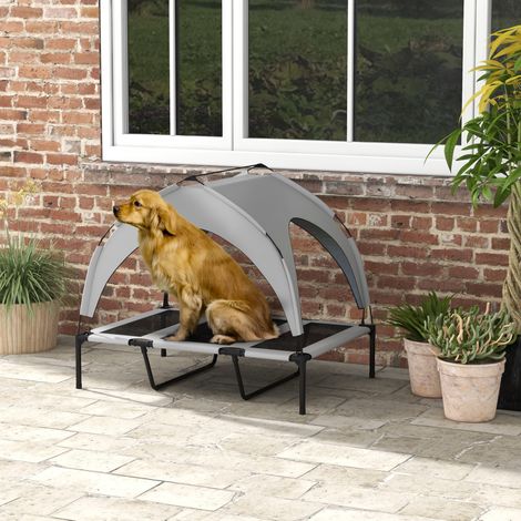 Lit chien extérieur avec toit 106x76x94 cm Oxford HAVRYA (1/5)