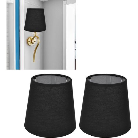 Lampenschirm aus Stoff, europäischer minimalistischer Stil, geeignet für Kerzenlampen mit E14-Schraubsockel, Stehlampen, Tischlampen, Pendelleuchten, Wandleuchten, PX15. (1/5)