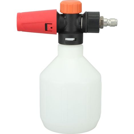 Pulvérisateur de mousse pour voiture 500 ml, pistolet à mousse portable haute pression avec raccord rapide 1/4 pouce pour le lavage de voiture et de jardin (modèle rond). (1/5)