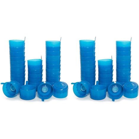 Lot de 60 bouchons de bouteille étanches, réutilisables et compatibles avec les bouilloires et les carafes distributeurs d'eau. (1/5)